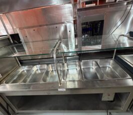 Buffet quente – 6 gns – 220v – 2,10 x 70 x 1,40