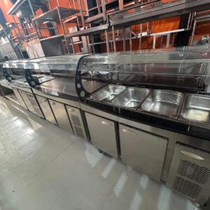 Trio de buffet - Macom - 220v - 1,40 x 83 x 1,43 - Quente, frio e neutro